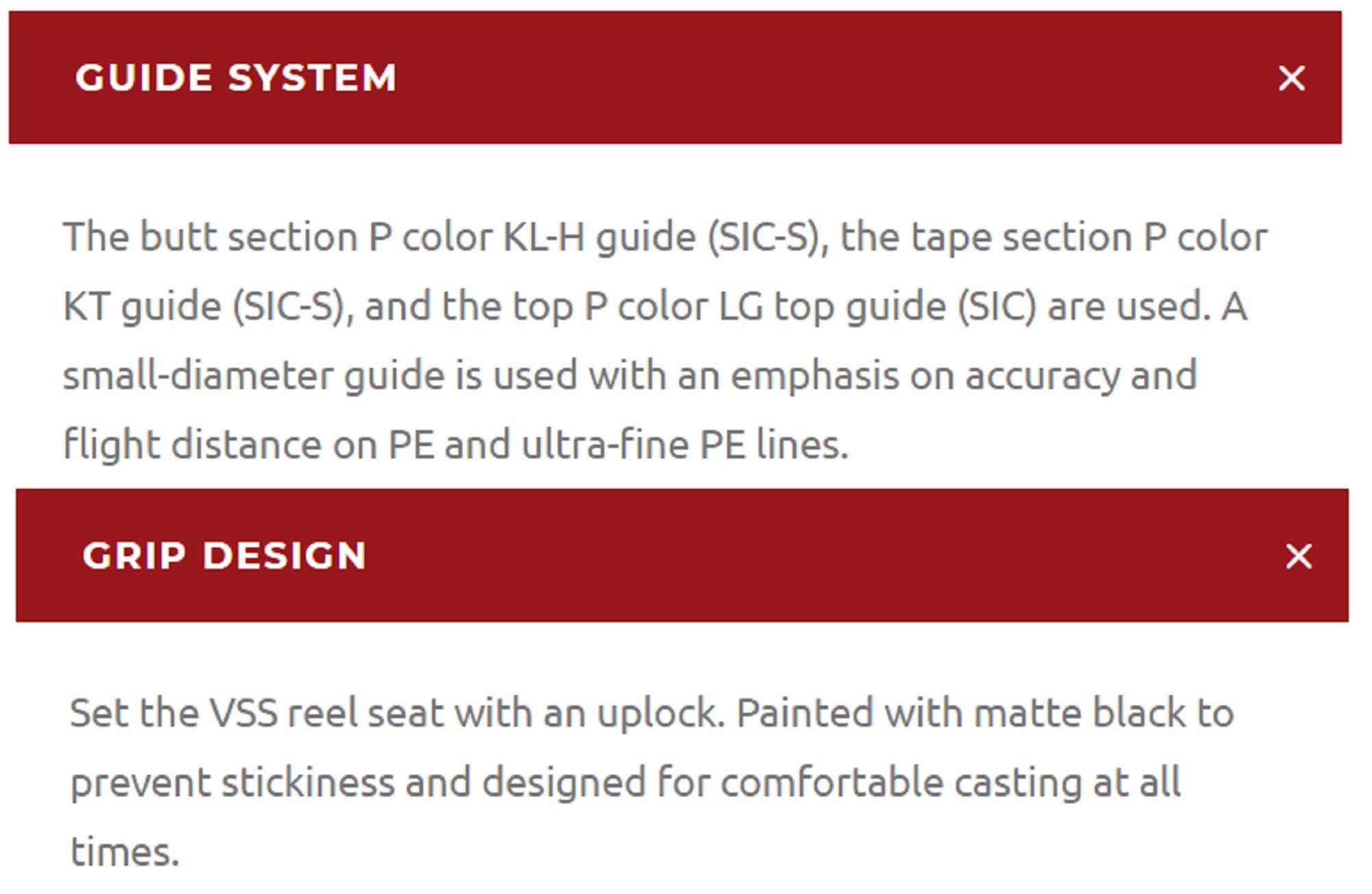 Xesta Rod Spinning Runway SRF 10.1L-F Finesse Style (7214)